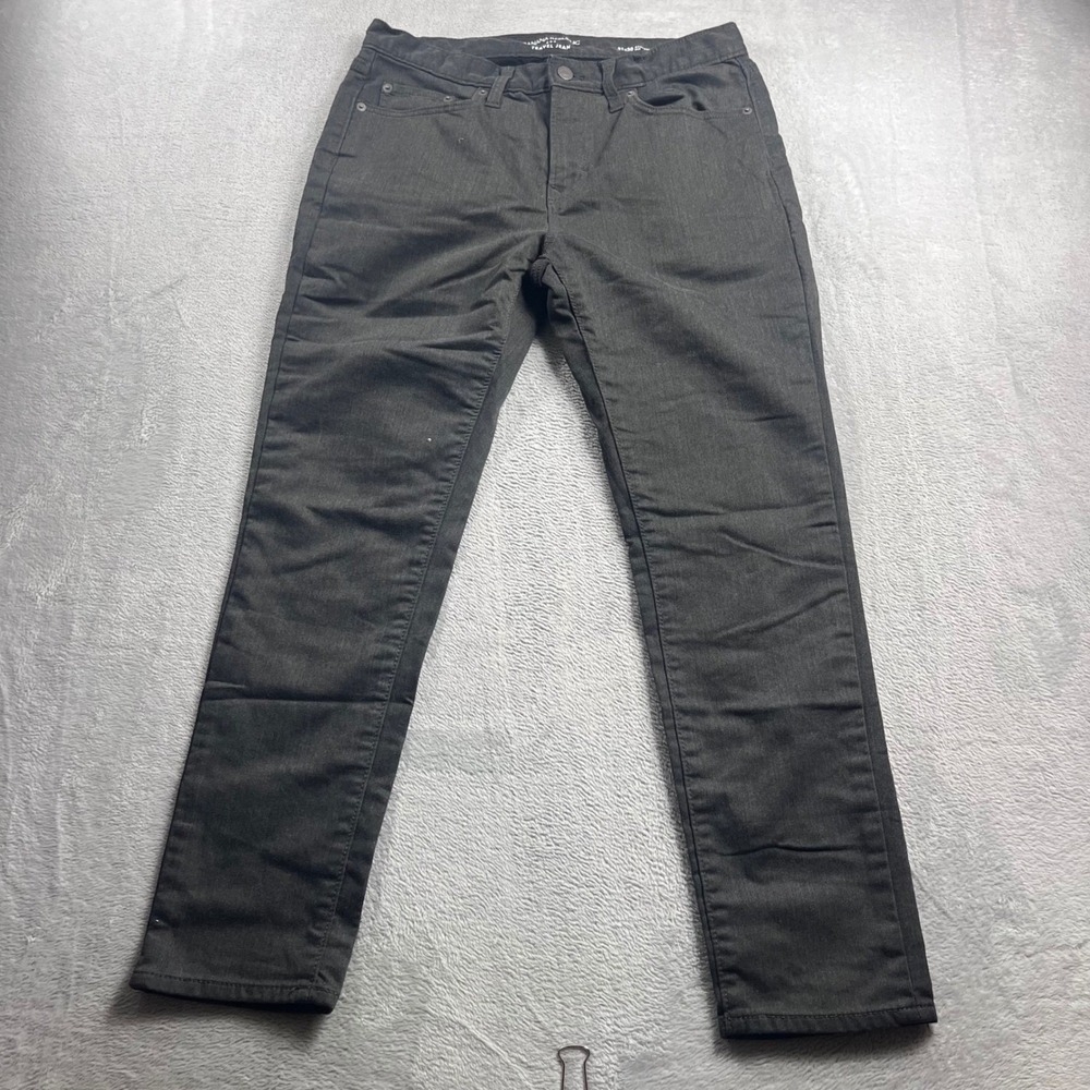 Banana Republic Travel Jean Mens 31x30 Athletic Fit‎ Dark Gray Charcoal Denim
